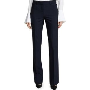 Theory Custom Max 2 Stretch Italian Wool Relaxed Fit Pant Straight Deep Navy 10